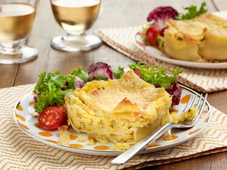 Chef Name: Giada De LaurentiisFull Recipe Name: Mini Lasagnas with Sweet Corn and MascarponeTalent Recipe: Giada De Laurentiisâ   Mini Lasagnas with Sweet Corn and Mascarpone, as seen on Giada at HomeFNK Recipe: Project: Foodnetwork.com, Back to School/Sandwich Central/Dinner and a Movie/SidesShow Name: Giada at HomeFood Network / Cooking Channel: Food Network