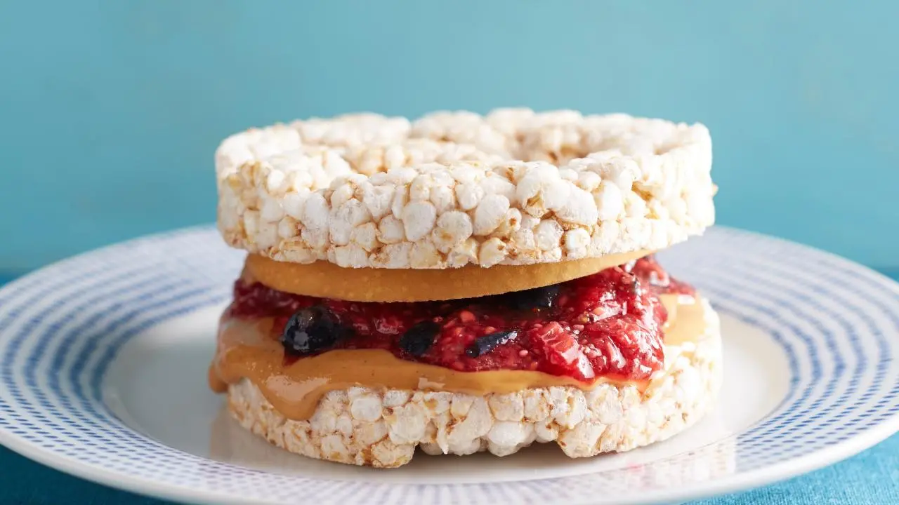 Breadless Peanut Butter and Chia-Jam Sandwiches
