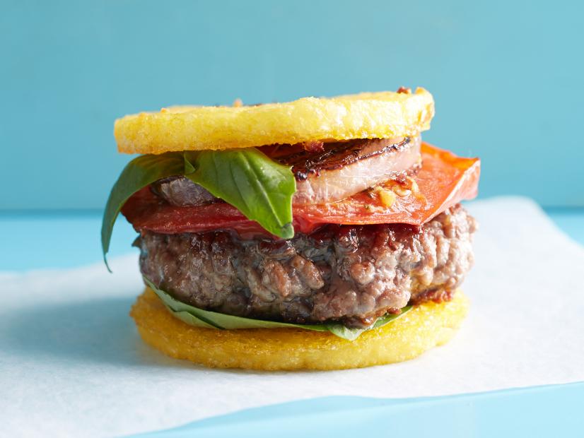 Food Network Kitchen's Polenta Sliders For Bunless/Breadless Sandwiches as seen on Food Network