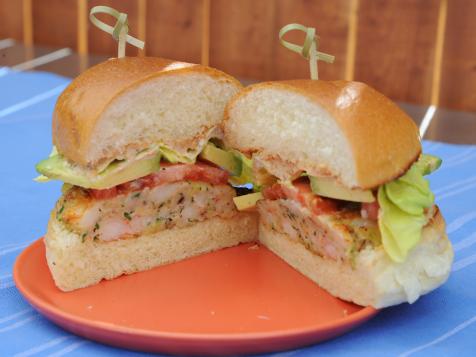 Shrimp Burgers with Old Bay Mayo
