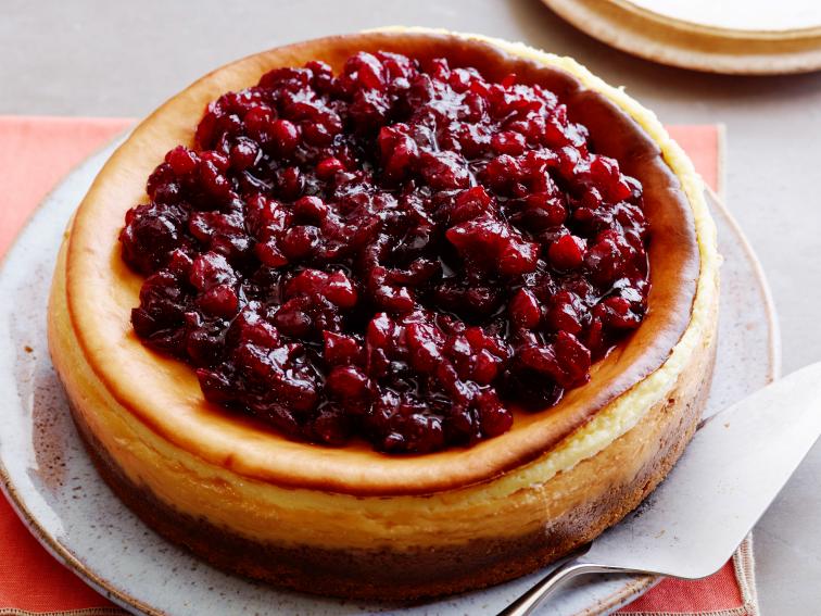 Creamy Cheesecake with Cranberry Compote Recipe Food Network Kitchen