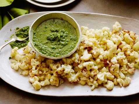 Roasted Cauliflower with Herb-Caper Sauce
