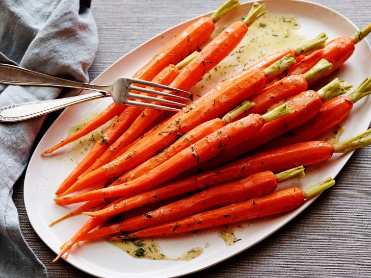 Steamed Carrots with LemonDill Vinaigrette Recipe Food Network