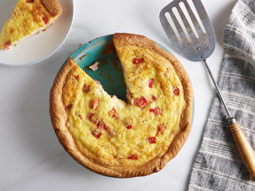 Food Network Kitchen's Ham Tomato and Swiss Quiche for Food Network