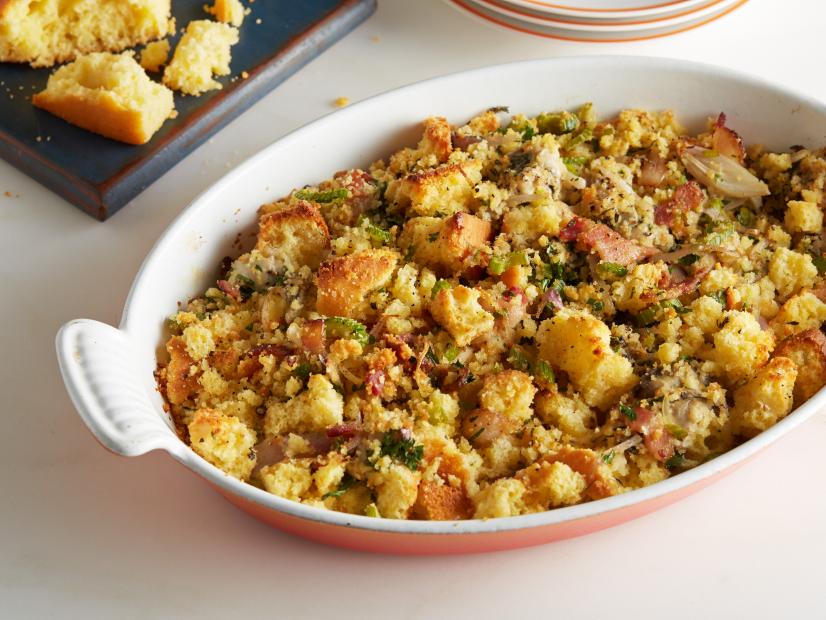 Food Network Kitchen's Oyster Stuffing as seen on Food Network