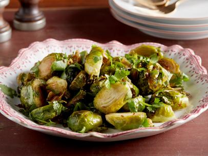 Food Network Kitchen's Roasted Garlic Brussels Sprouts as seen on Food Network