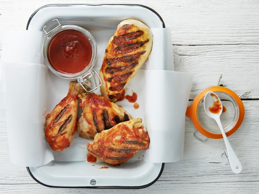 Grilled Chicken with Maple Chipotle BBQ Sauce, developed by Food Network Kitchens