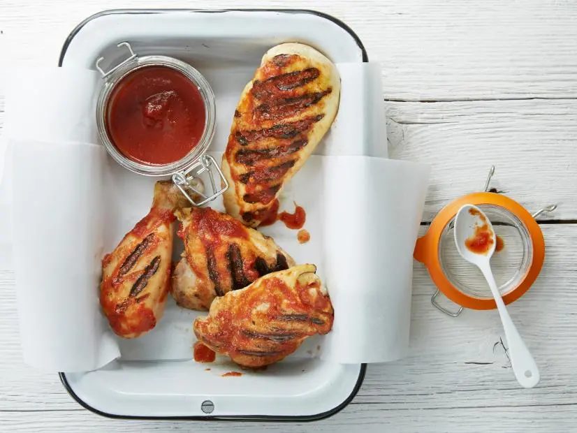 Grilled Chicken with Maple Chipotle BBQ Sauce, developed by Food Network Kitchens