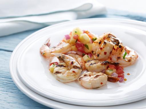 Spicy Grilled Shrimp with Pineapple Salsa Recipe | Food Network