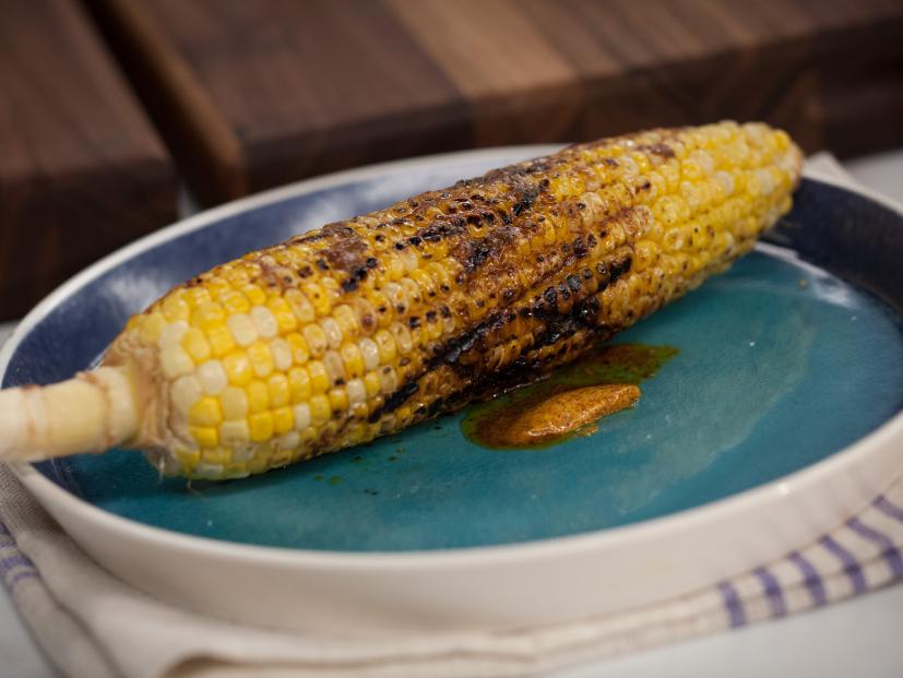 Marcela Valladolid's Grilled Corn With Ancho Chili Butter, as seen on Food Network's The Kitchen, Season 2.