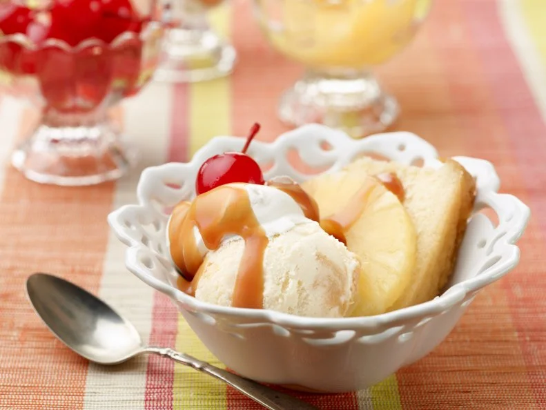 Chef Name: Food Network Kitchen

Full Recipe Name: Homemade Pineapple Upside-Down Sundae

Talent Recipe: 

FNK Recipe: Food Networks Kitchen’s Homemade Pineapple Upside-Down Sundae, as seen on Foodnetwork.com

Project: Foodnetwork.com, FN Essentials/Weeknights/Fall/Holidays

Show Name: 

Food Network / Cooking Channel: Food Network