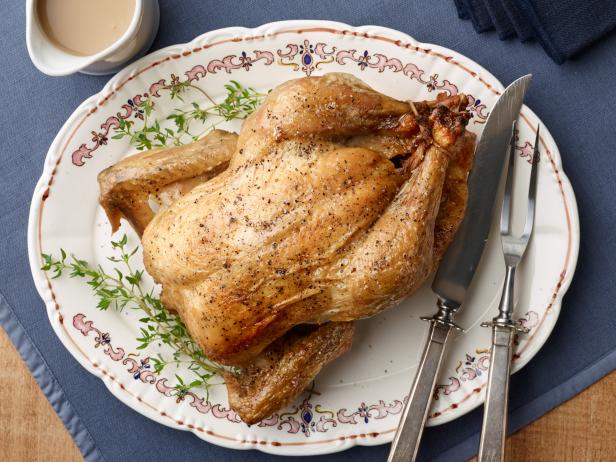 Simple Roast Chicken with Gravy Recipe | Food Network Kitchen | Food ...