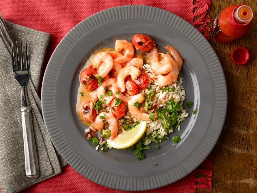 Chef Name: Food Network Kitchen

Full Recipe Name: Spicy Shrimp and Tomatoes with Scallion Rice

Talent Recipe: 

FNK Recipe: Food Networks Kitchen’s Spicy Shrimp and Tomatoes with Scallion Rice, as seen on Foodnetwork.com

Project: Foodnetwork.com, FN Essentials/Weeknights/Fall/Holidays

Show Name: 

Food Network / Cooking Channel: Food Network