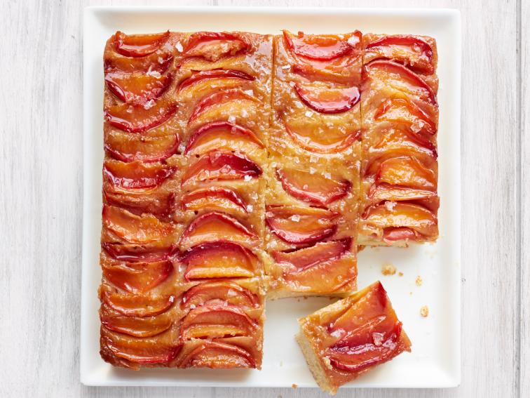 Nectarine UpsideDown Cake with Salted Caramel Recipe Food Network Kitchen Food Network