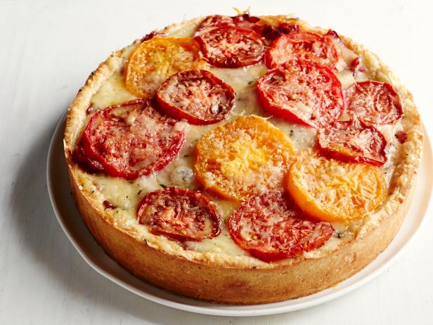 Tomato-Fontina Torte with Rosemary Crust Recipe | Food Network Kitchen ...