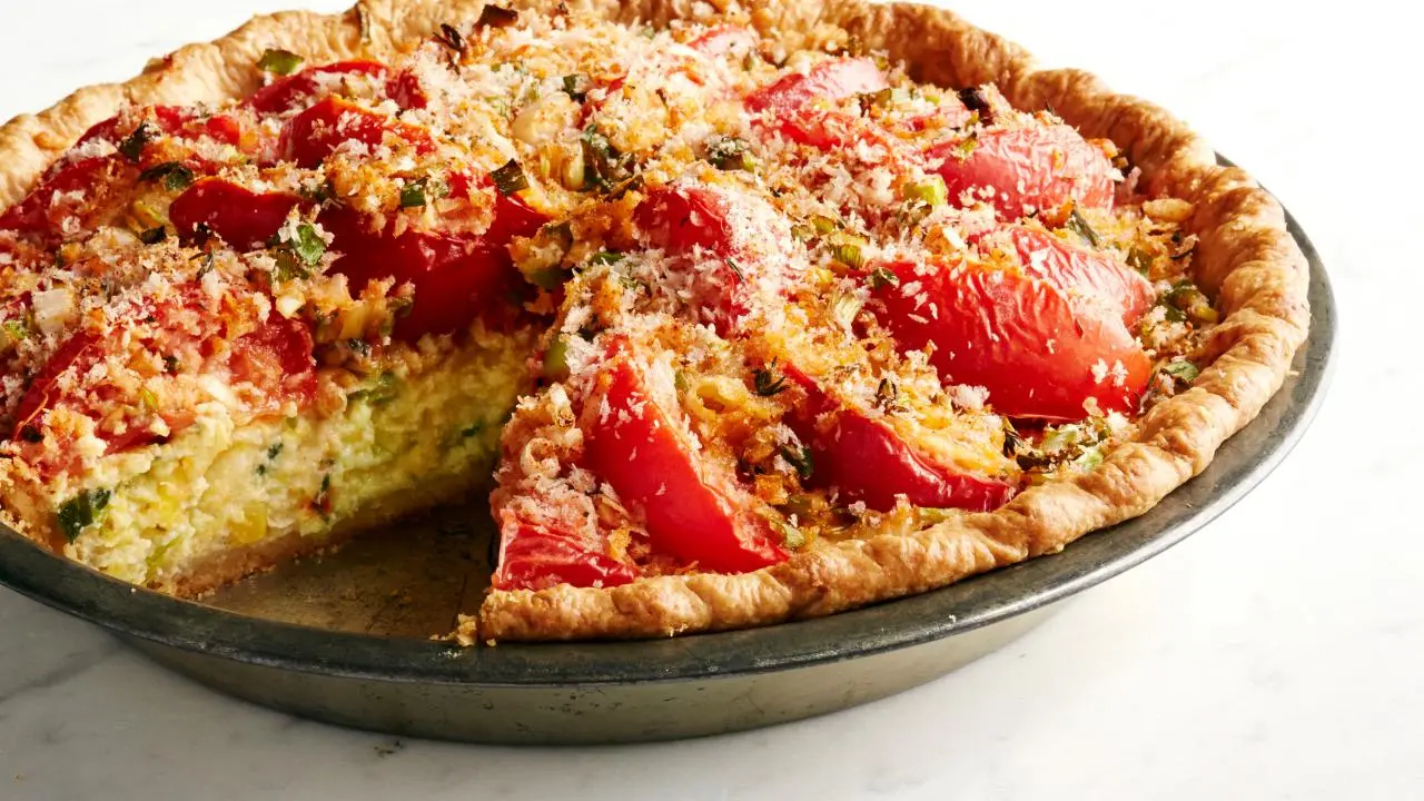 Tomato and Corn Custard Pie