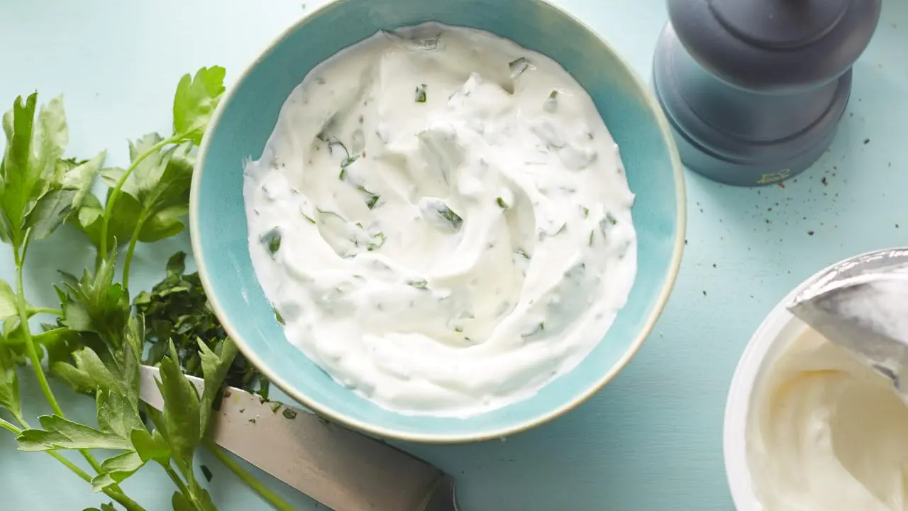 Greek Style Yogurt Herb Cheese Spread Recipe | Alton Brown | Food Network