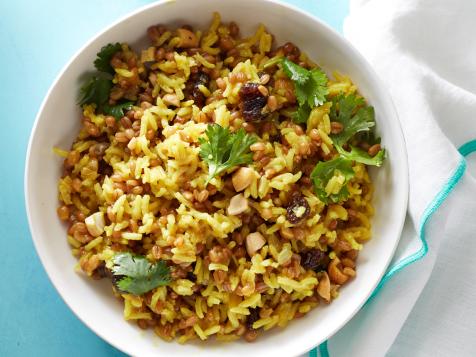 Coconut-Curry Wheat Berries and Rice