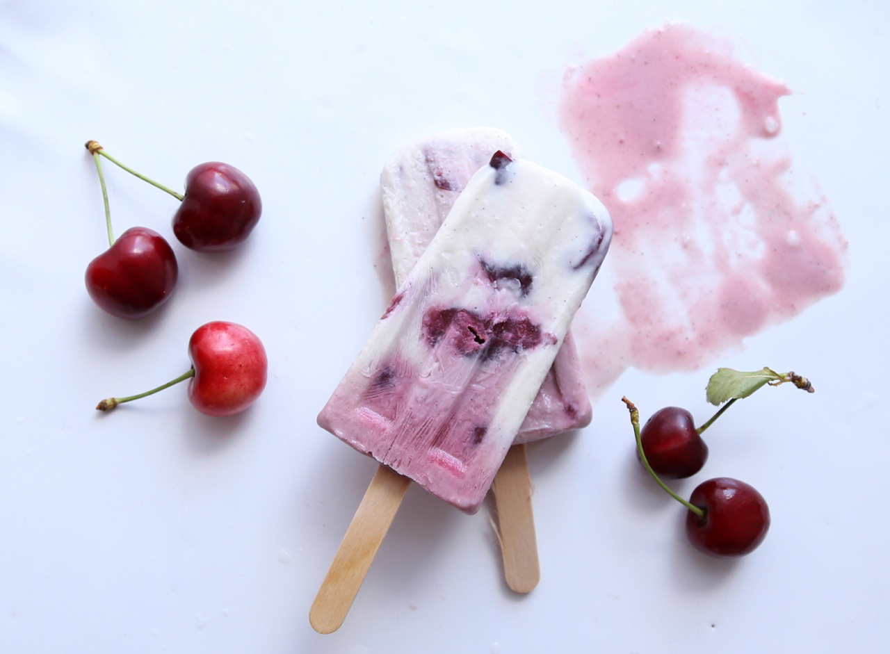 Coconut, Cherry and Vanilla Bean Ice Pops Recipe - Chef's Resource Recipes