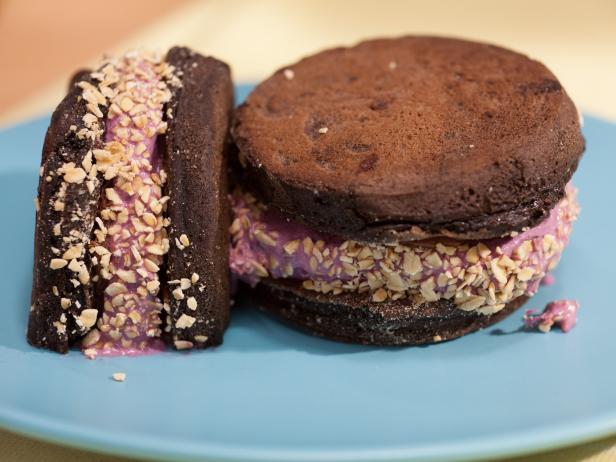 Black Forest Pancake Ice Cream Sandwiches image