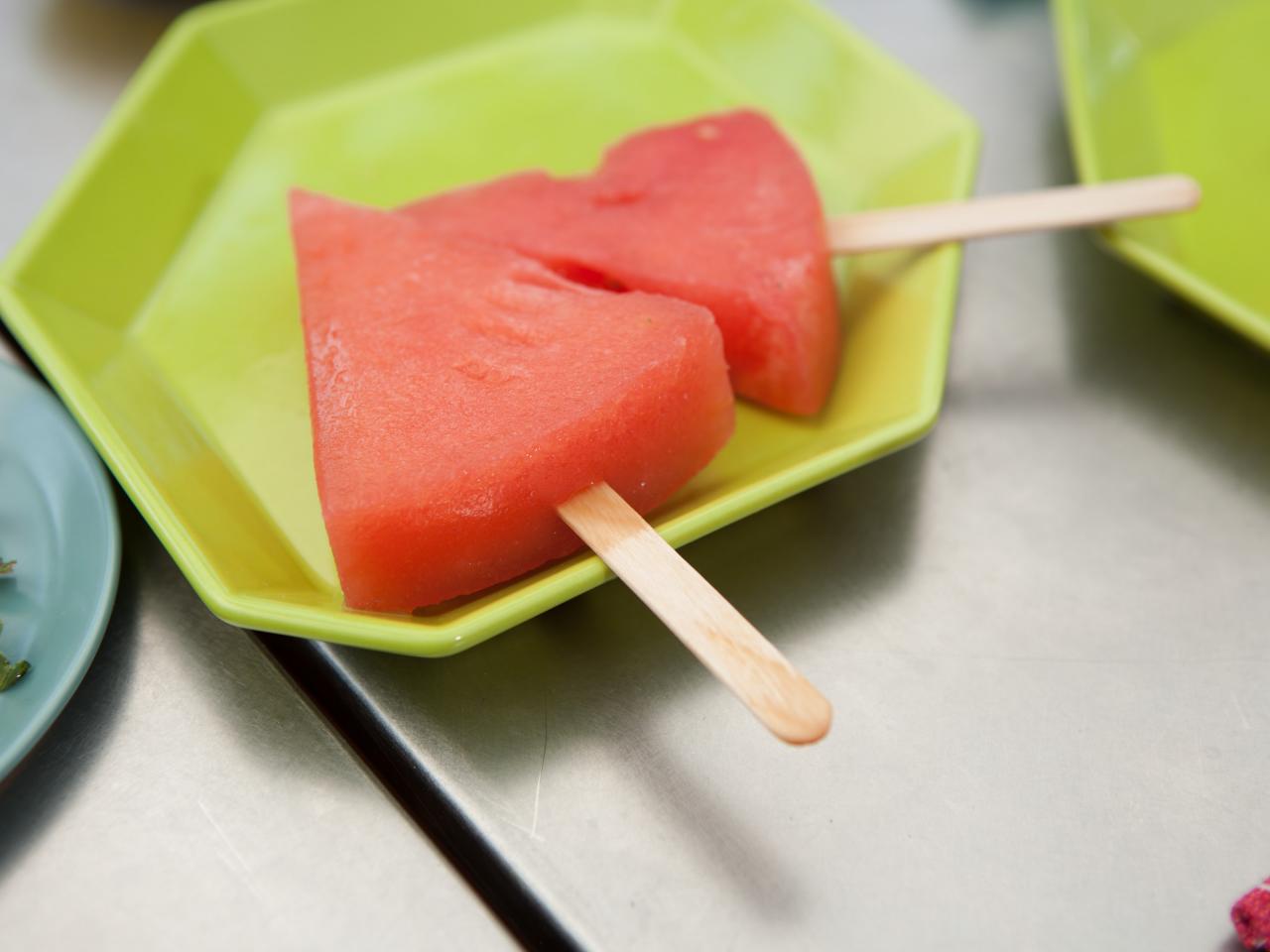 Watermelon Basil Margarita Popsicles