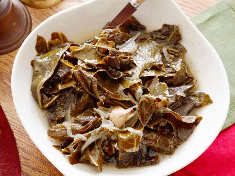 SlowCooked Collard Greens Recipe Tyler Florence Food Network