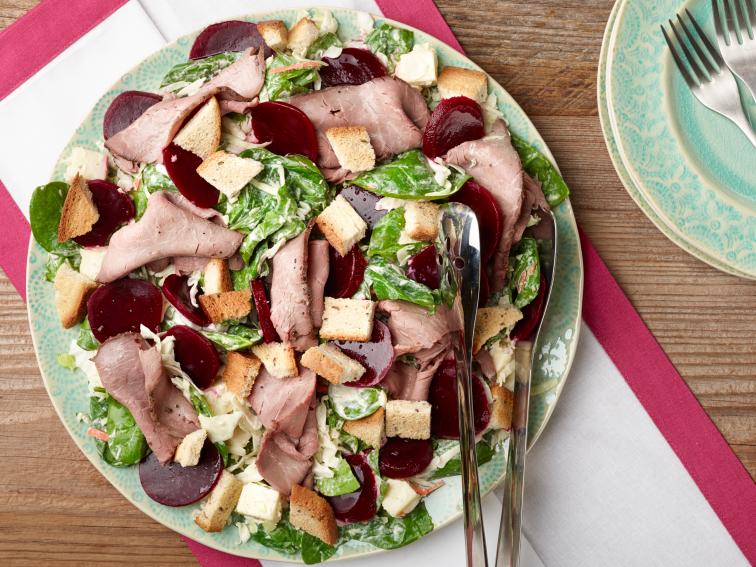 10Minute BeefandBeet Salad with Horseradish Dressing Recipe Food