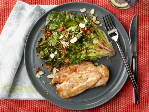 20-Minute Chicken Cutlets with Charred Escarole Salad