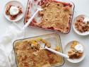 DUMP CAKES , Ree Drummond, The Pioneer Woman/Working Calves at Timâ  s, Food Network,Cherry Pie Filling, Crushed Pineapples, White Cake Mix, Butter, Canned Peaches, WhippedCream