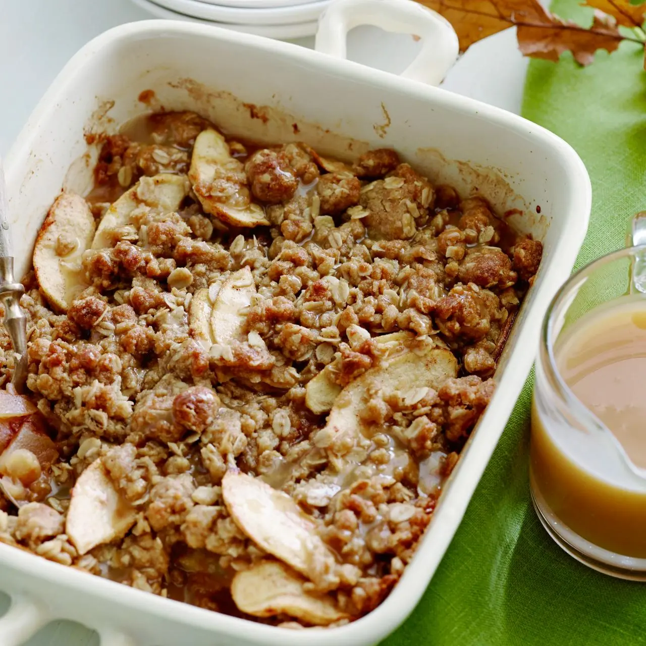 Apple Crumble with Cardamom-Vanilla Caramel Sauce Recipe | Melissa 