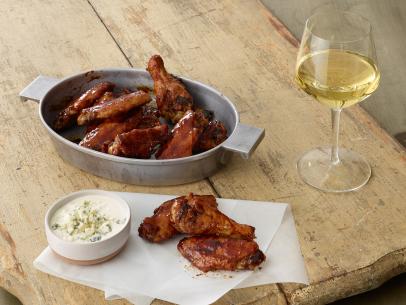 Food Network's Teriyaki Wings paired with Yellow Tail Chardonnay.