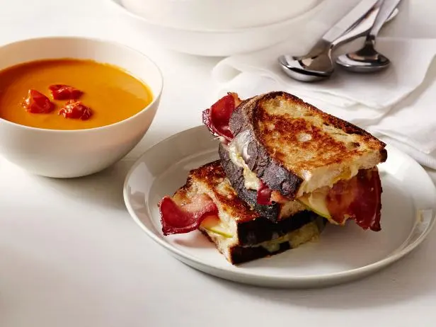 Grilled Cheese with Apple and Bacon Recipe | Tyler Florence | Food Network