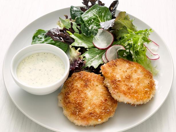 Shrimp Cakes with Scallion Dip Recipe | Food Network Kitchen | Food Network