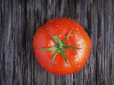 Organic tomato with Water Droplets