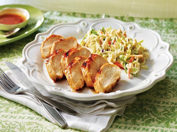 Caramel Hickory Chicken With Crunchy Asian Slaw_image