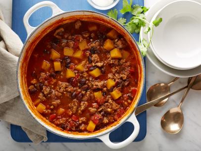 Food Network Kitchen
Butternut Squash and Turkey Chili
Healthy Eats
Food Network