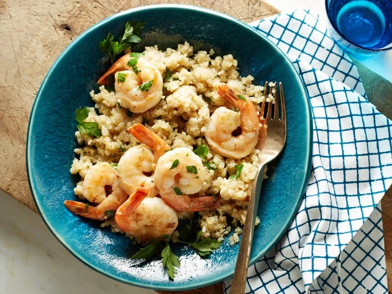 Food Network KitchenGarlic Shrimp and Quinoa Grits Healthy EatsFood Network