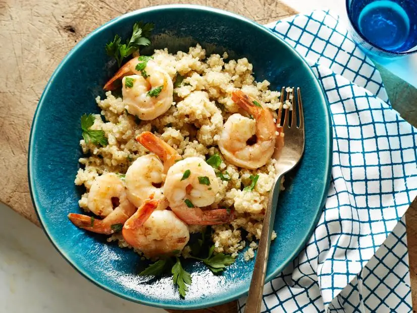 Food Network KitchenGarlic Shrimp and Quinoa Grits Healthy EatsFood Network