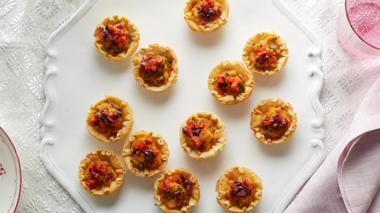 Smoked Salmon Filo Cups - Valerie Bertinelli