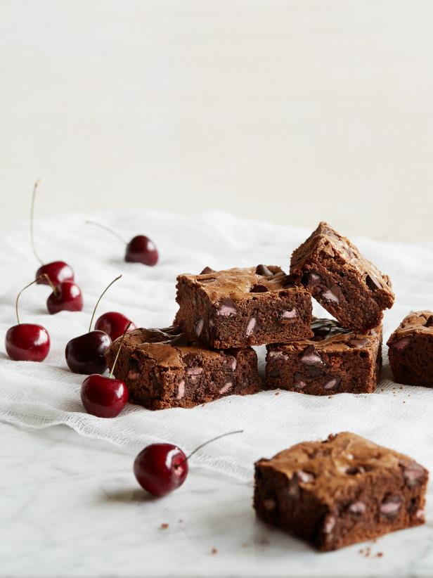 Dark Chocolate Brownies with Cherry Flavored Filled DelightFulls