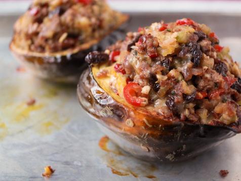 Sunny's Italian Sausage-Stuffed Acorn Squash