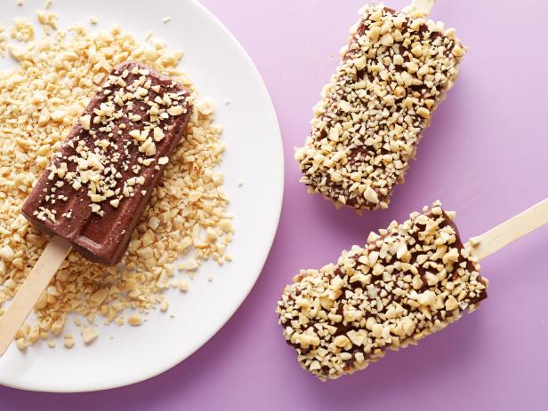 Frozen Chocolate-Banana Pops