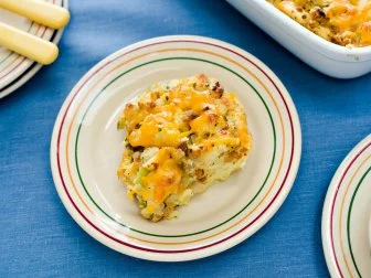 Virginia Willis' Cheesy Sausage Breakfast Casserole for FoodNetwork.com