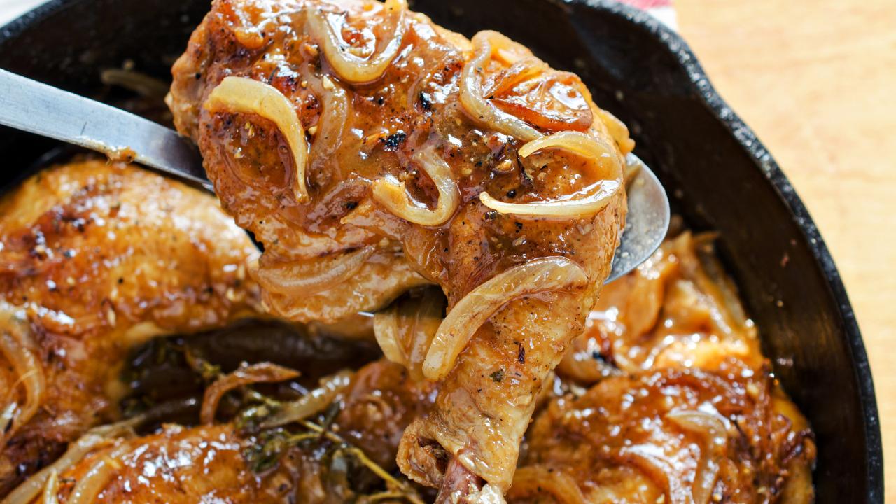 Smothered Chicken with Onion Gravy