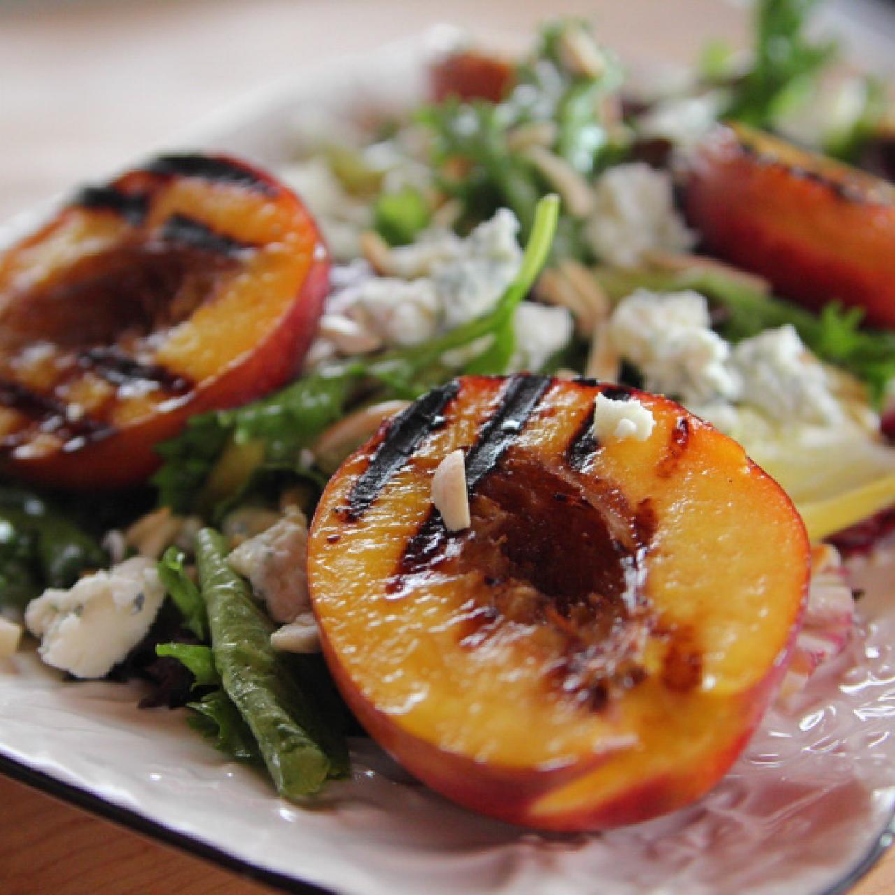 Recipe: Snap Pea & Nectarine Salad with Toasted Nuts & Balsamic