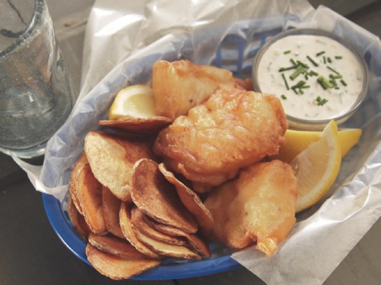 How to Deep-Fry Fish and Chips : Food Network