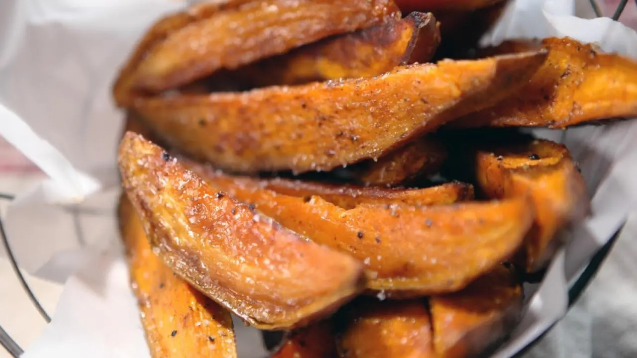 Baked Sweet Potato Steak Fries