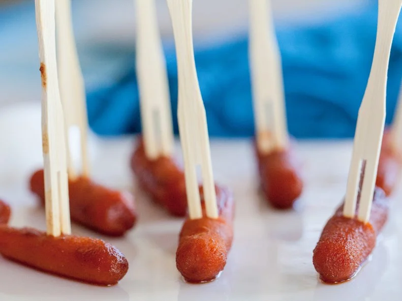 easy vegan cocktail pups made in the crockpot