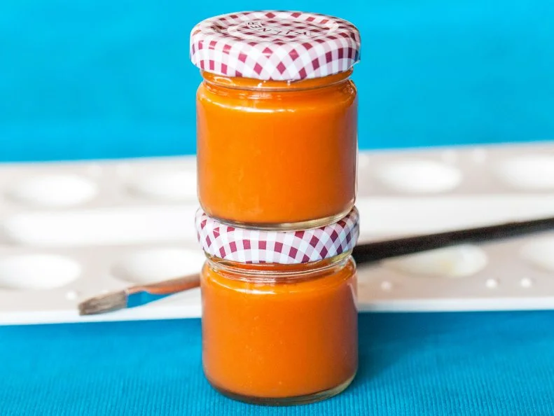 natural food coloring made from juiced baby carrots