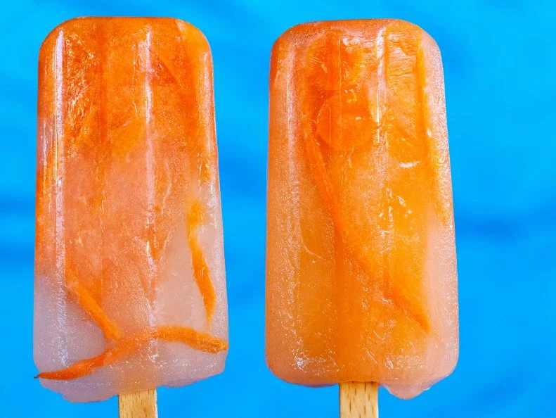 carrot lemonade ice pops